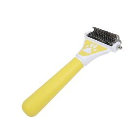 Dog Brush Pet Hair Remover Double Sided Open Knot Comb Dog Dematting Tool Deshedding Dog Brush - Double-Sided Pet Hair Remover For Cats & Dogs -