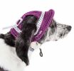 Pet Life 'Sea Spot Sun' Uv Protectant Adjustable Fashion Mesh Brimmed Dog Hat Cap - Burgundy - Medium