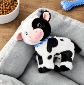 Vibrant Life Plush Cow Dog Toy, Chew Level 3 - Chew Level 3