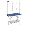 VEVOR Pet Grooming Table Two Arms with Clamp, 36''x24'' Dog Grooming Station, Foldable Pets Grooming Stand for Medium and Small Dogs