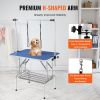 VEVOR Pet Grooming Table Two Arms with Clamp, 36''x24'' Dog Grooming Station, Foldable Pets Grooming Stand for Medium and Small Dogs