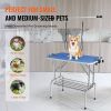 VEVOR Pet Grooming Table Two Arms with Clamp, 36''x24'' Dog Grooming Station, Foldable Pets Grooming Stand for Medium and Small Dogs