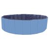 Foldable Pet Swimming Pool PVC Kiddie Baby Dog Swim Pool Bathing Tub Playmat Kids Pools - Blue