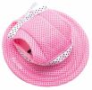 Pet Life 'Sea Spot Sun' Uv Protectant Adjustable Fashion Mesh Brimmed Dog Hat Cap - Pink - Medium
