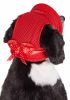 Pet Life 'Sea Spot Sun' Uv Protectant Adjustable Fashion Mesh Brimmed Dog Hat Cap - Red - Medium